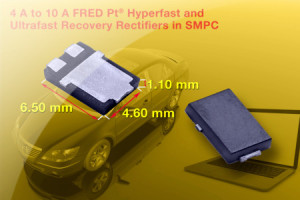 Szybkie diody prostownicze FRED Pt 4...10 A w niskoprofilowych obudowach SMPC