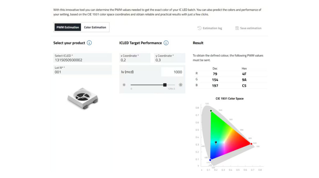 ICLED Color Calculator – nowa usługa firmy Wurth Elektronik na platformie REDEXPERT