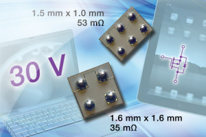 30-woltowy tranzystor p-MOS o powierzchni 1,5 x 1,0 mm