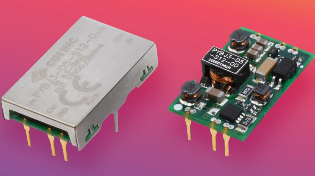 Niskoprofilowe 3-watowe konwertery DC-DC w wersjach do montażu SMT i THT