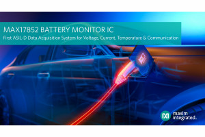 Monolityczny 14-kanałowy system DAQ do monitorowania napięcia, prądu i temperatury akumulatorów