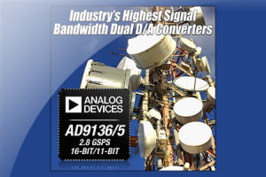 Podwójny 16-bitowy przetwornik C/A o rekordowej szybkości próbkowania 2,8 GSps