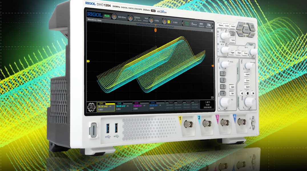 Seria tanich oscyloskopów o 12-bitowej rozdzielczości pionowej i szybkości próbkowania 2 GSps