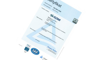 WM Eltar ma ISO 9001:2008