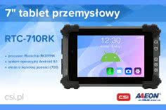 7-calowy tablet RTC-710RK - jeszcze lepsza wydajność i wytrzymałość w warunkach przemysłowych 