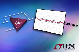 Precyzyjny wzmacniacz operacyjny o wejściowym napięciu szumu 30 nVP-P w paśmie 0,1 Hz...10 Hz