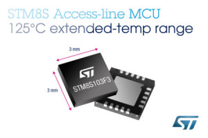 8-bitowy mikrokontroler linii STM8S do pracy w temperaturze do +125°C