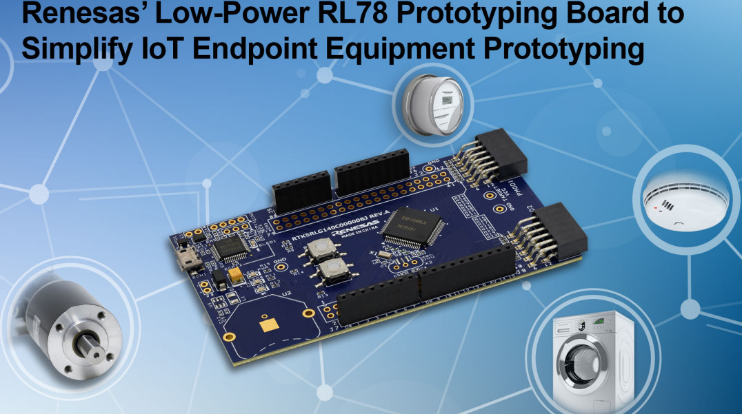 Tania płytka prototypowa z mikrokontrolerem RL78/G14 i opcjonalnym modułem Bluetooth LE