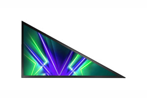 Trójkątny wyświetlacz LCD-TFT o rozdzielczości 1920 x 1080 i jasności 1000 cd/m²