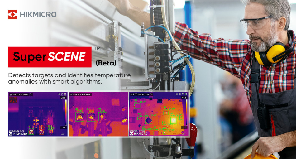 HIKMICRO SuperScene – przełom w termowizji AI dla inspekcji budynków, rozdzielnic i PCB