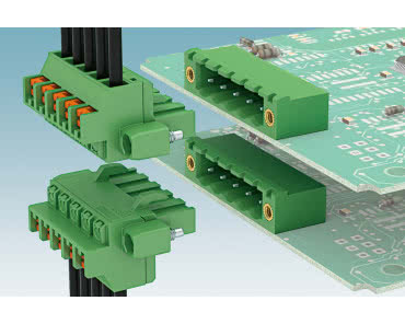 Złącza kabel-płytka o obciążalności 12 A/320 V do pionowego montażu przewodów na płytkach PCB