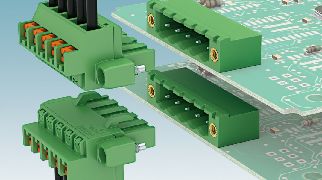 Złącza kabel-płytka o obciążalności 12 A/320 V do pionowego montażu przewodów na płytkach PCB