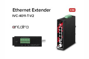 Możliwość rozbudowy sieci na dystansie 300m z IVC-4011-T-V2