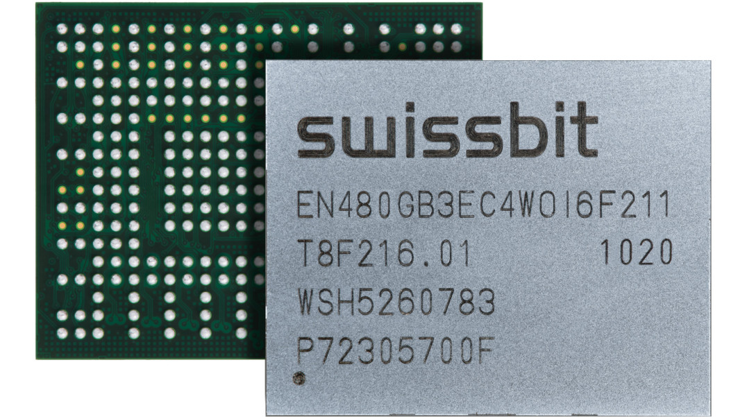 Moduły pamięci SSD PCIe M.2 o pojemności do 480 GB w obudowach BGA 20 x 16 x 0,8 mm