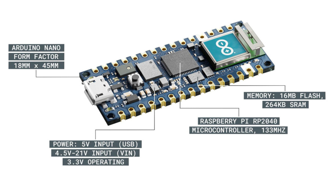 Arduino Nano RP2040 Connect – nowa płytka projektowa