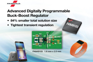 Miniaturowy regulator DC-DC Buck-Boost 2,5 A programowany przez interfejs I&sup2;C