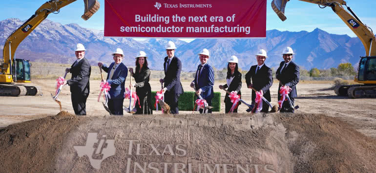 Texas Instruments rozpoczyna w Utah budowę fabryki płytek półprzewodnikowych 300 mm 