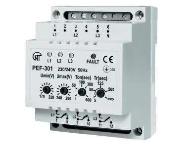 Automatyczny elektroniczny przełącznik faz PEF-301