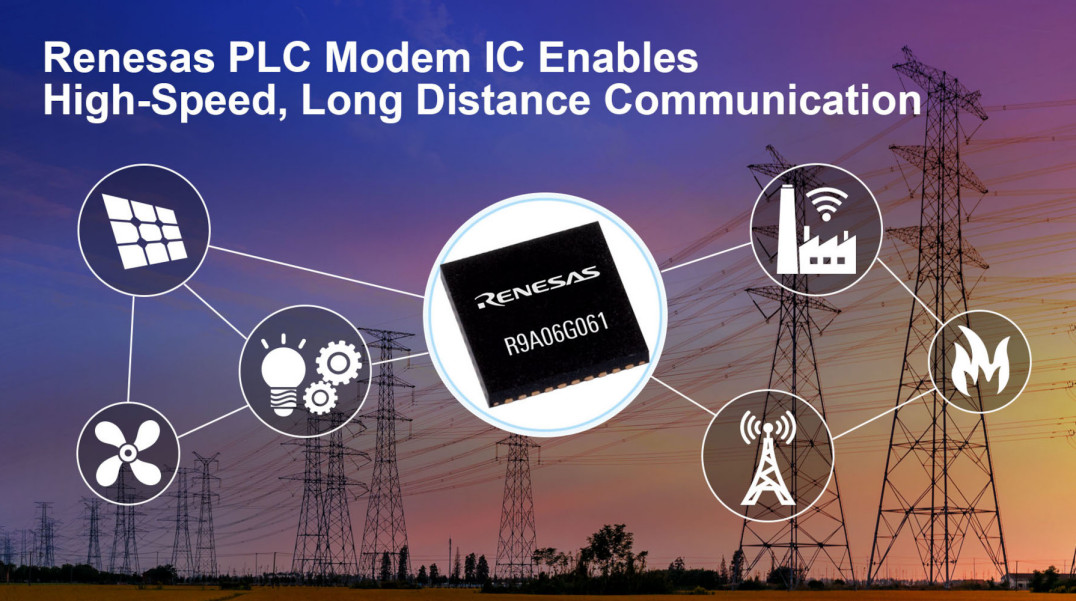 Scalony modem PLC (Power Line Communication) o szybkości transmisji 1 Mbps i zasięgu >1 km