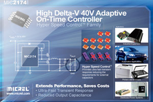 Kontroler DC-DC Delta-V o napięciu wejściowym do 40V i wyjściowym od 0,8V