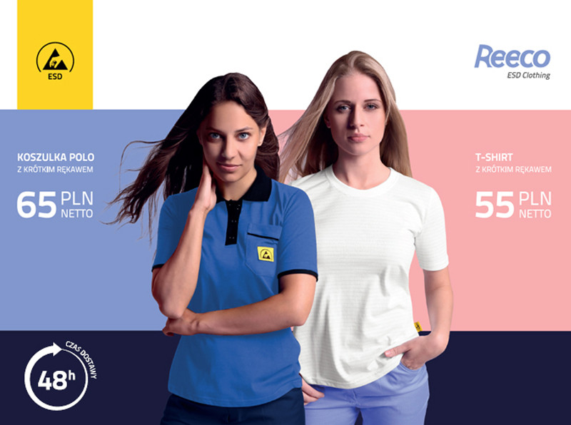 Odzież antystatyczna na lato od 55 PLN - dostawa w 48H