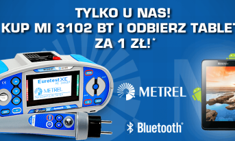 Super promocja! METREL MI 3102 BT + Oprogramowanie = Tablet za 1 zł!