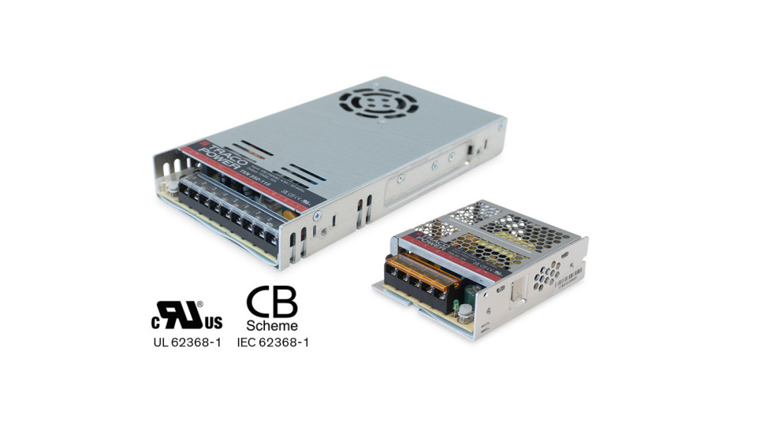 Zasilacze sieciowe TXN firmy Traco Power na szerszy zakres mocy od 25 do 800 W