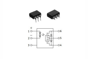 Fotoprzekaźnik SPST NO o parametrach wyjściowych 1200 V/0,75 A w obudowie DIP-6