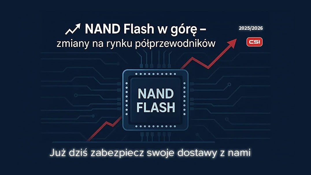 Rynek pamięci NAND pod presją: rosnące ceny i wydłużone terminy dostaw