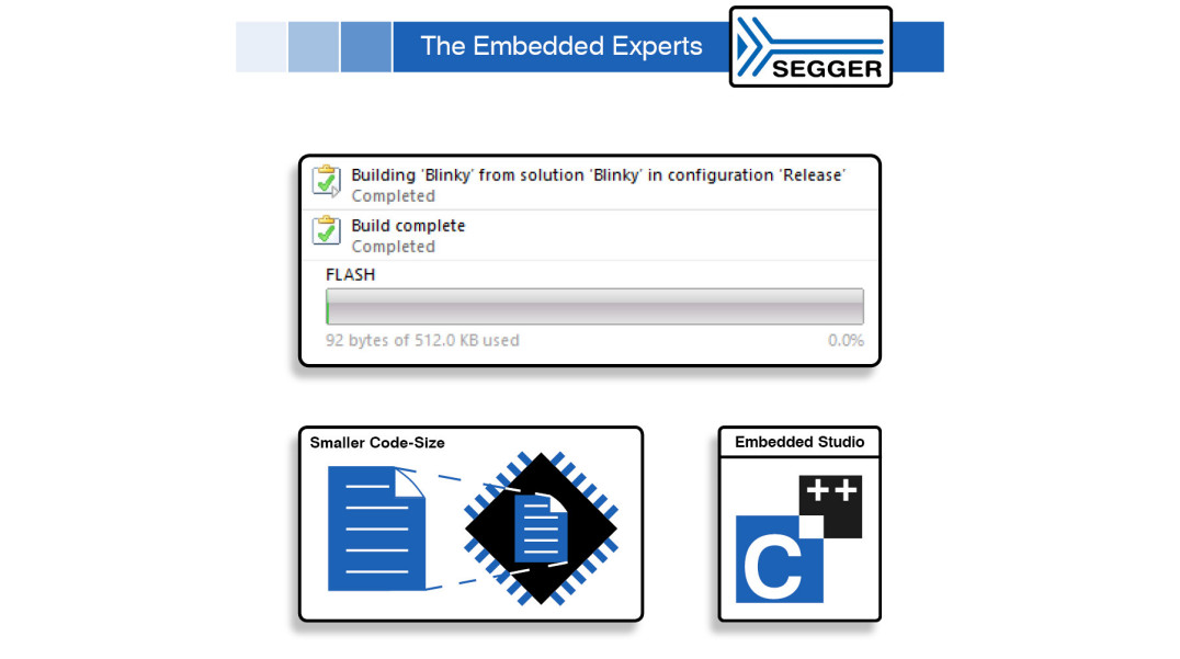 Środowisko Segger Embedded Studio V5 minimalizuje rozmiar kodu aplikacji