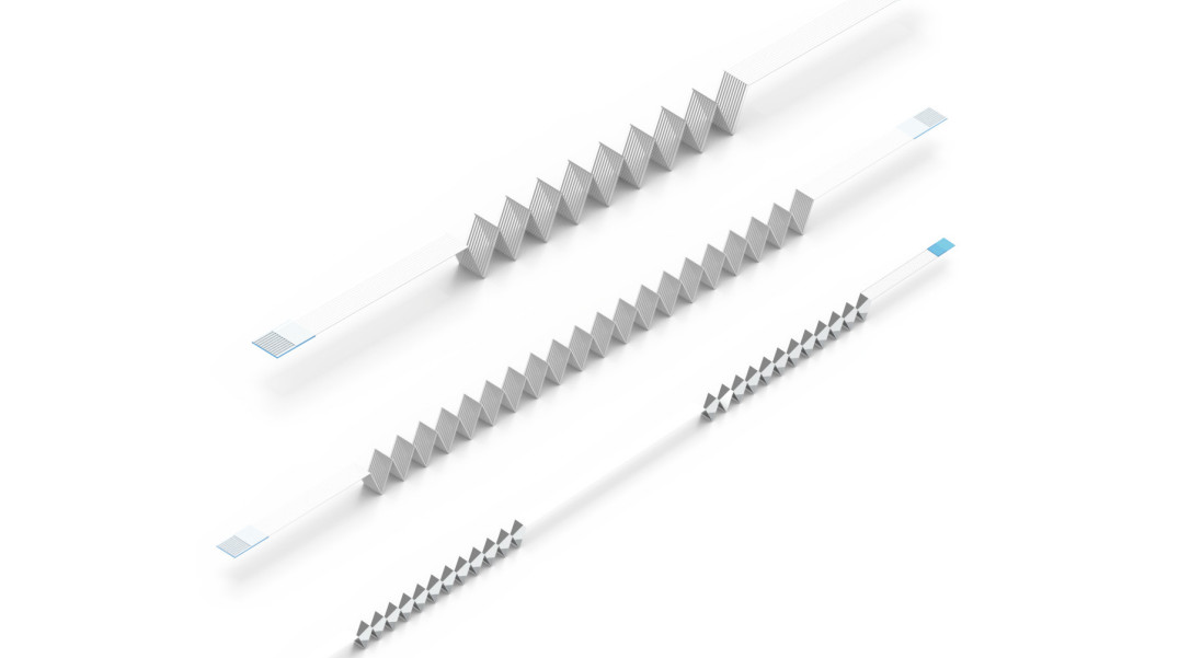 Elastyczne kable taśmowe z rastrem 0,5 mm i 1 mm zaginane w harmonijkę