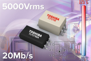 Sprzęgacz optyczny o przepustowości 20 Mbps, drodze upływu 8 mm i napięciu izolacji 5000 V rms