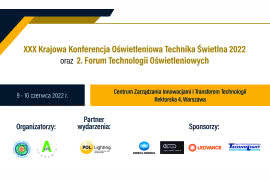 GL Optic sponsorem XXX Krajowej Konferencji Oświetleniowej Technika Świetlna 2022