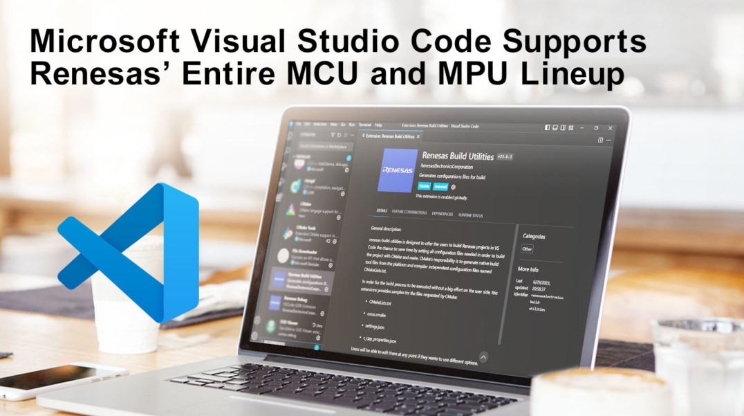 Środowisko Visual Studio Code z obsługą mikroprocesorów i mikrokontrolerów firmy Renesas