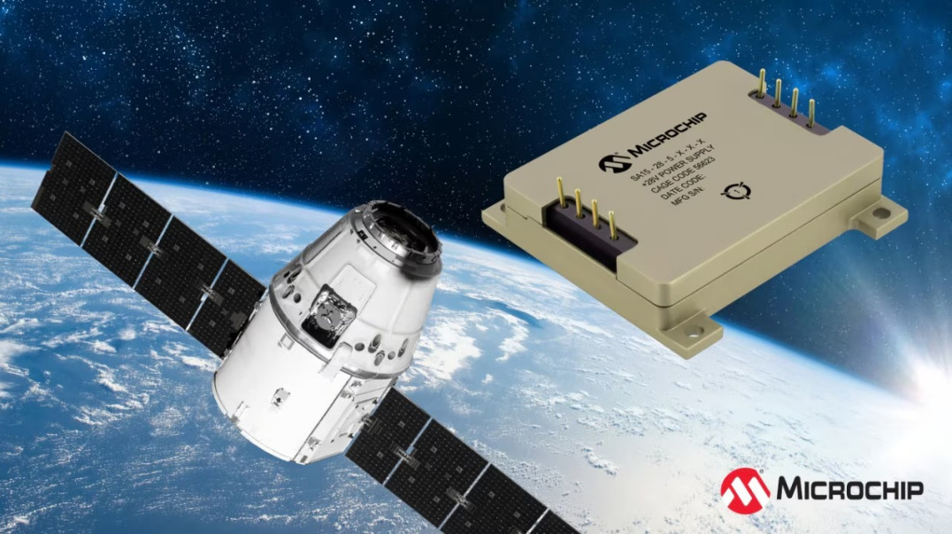 Microchip rozszerza ofertę rozwiązań kosmicznych o przetwornicę DC/DC SA15-28 i filtr EMI SF100-28