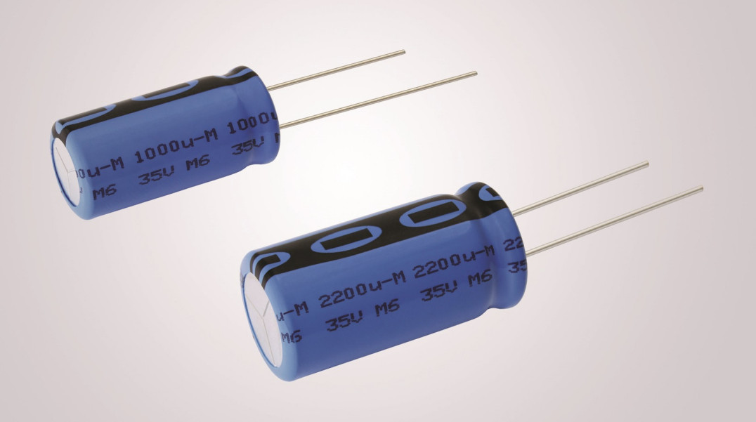 Kondensatory elektrolityczne o prądzie tętnienia do 3,36 A i temperaturze pracy do +125°C