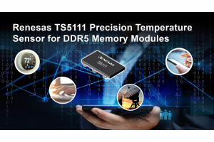 Miniaturowy czujnik temperatury do modułów pamięci DDR5, dysków SSD i płyt głównych