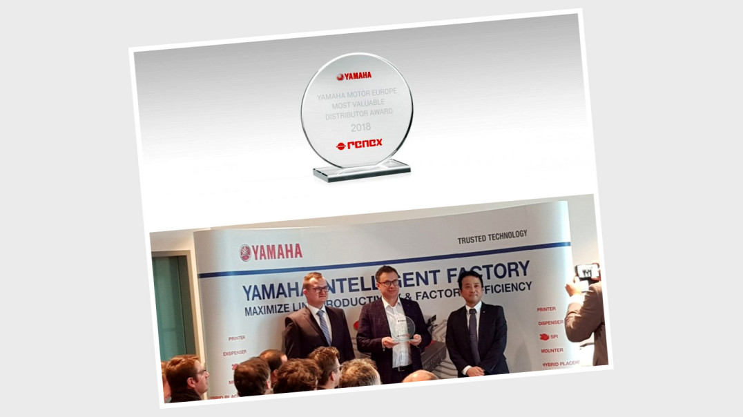 Renex dystrybutorem roku firmy Yamaha w Europie