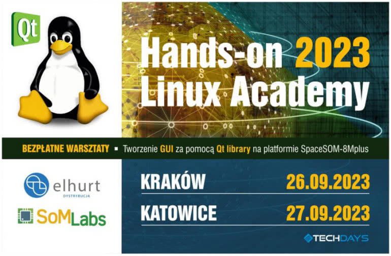 Hands-on Linux Academy 2023 - tworzenie GUI za pomocą Qt library na platformie SpaceSOM-8Mplus 