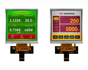 4-calowe kwadratowe wyświetlacze LCD od Winstara