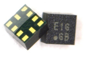 Miniaturowy 3-osiowy czujnik przyspieszenia MEMS o powierzchni 1,6 x 1,6 mm