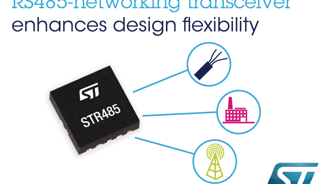 Elastyczny transceiver RS485 z wejściem wyboru szybkości transmisji i napięciem zasilania od 1,8 V