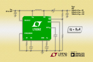 Konwerter DC-DC Boost/SEPIC/Inverter o prądzie spoczynkowym 9 &micro;A