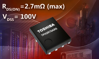 100-woltowy n-kanałowy MOSFET rozmiaru 6,1 x 5,15 mm o rezystancji RDS(ON) równej 2,7 mΩ