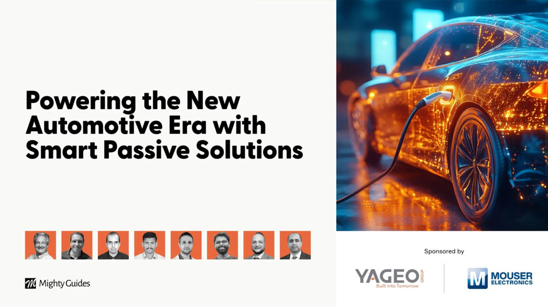 Nowy e-book Mouser i YAGEO: elementy pasywne dla zasilania pojazdów elektrycznych