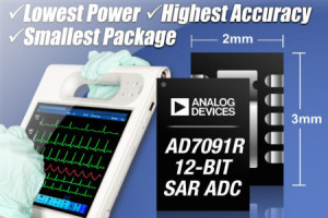 12-bitowy przetwornik A/C SAR o wymiarach 3 x 2 mm