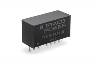 6-watowe izolowane przetwornice DC/DC o zakresie napięcia wejściowego 9...75 VDC