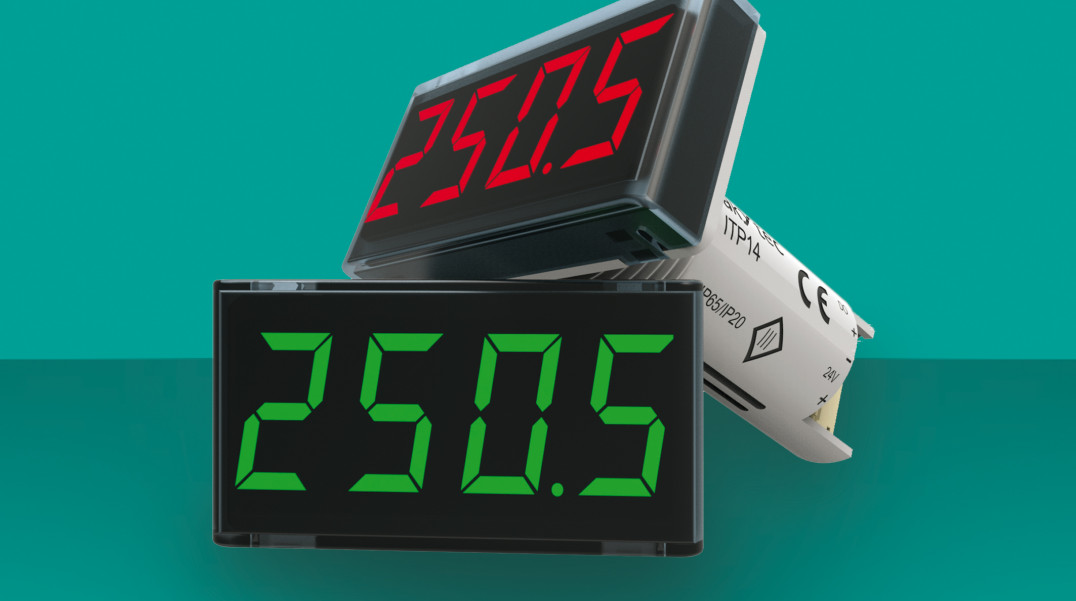 Panelowe wyświetlacze temperatury i wartości procesowych