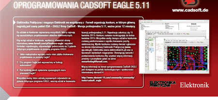 Wygraj najnowszą wersję oprogramowania Cadsoft Eagle 5.11 