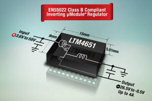 Odwracający nieizolowany regulator napięcia µModule o zakresie napięć wejściowych 3,6...58 V